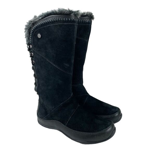 The North Face Shoes - The North Face Women's Primaloft Boots 7 Black Suede Leather Lace Up Insulated